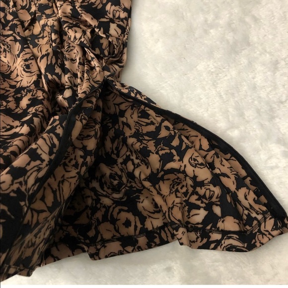 Ann Taylor Floral Rose Print Wrap Blouse Sz 10 NWT - Picture 11 of 11